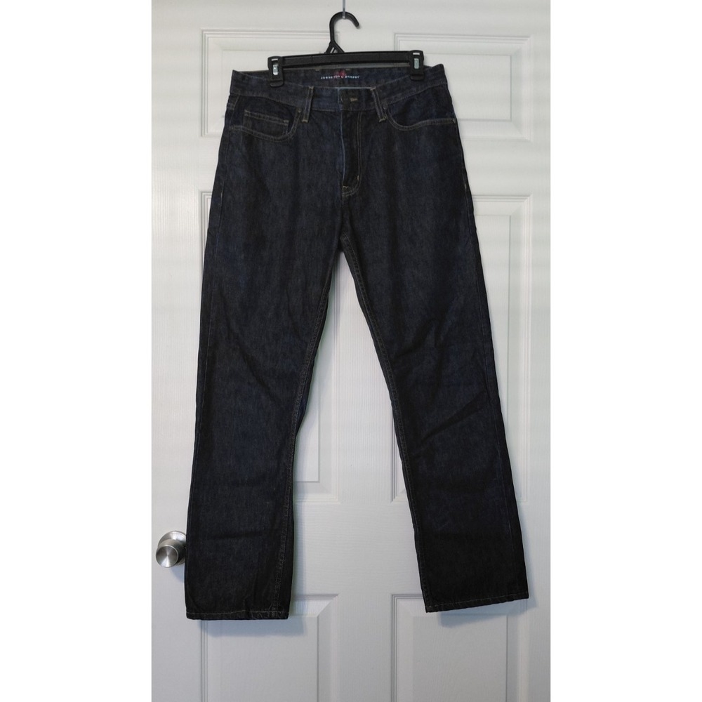 Johnston & Murphy Regular Fit Straight Leg Denim Jeans Mens Size 33x32 Made USA